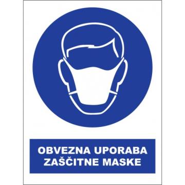 Poziv k posredovanju informacij o številu nalepk, ki označujejo priporočilo za uporabo zaščitnih mask