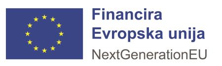 Financira Evropska unija: Next Generation EU