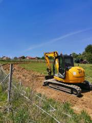 Izkop za optično omrežje v Trsteniku